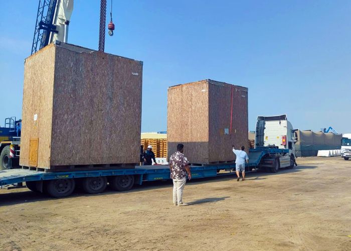 Single Phase Converter Reactor transported from Musaffah to Dammam